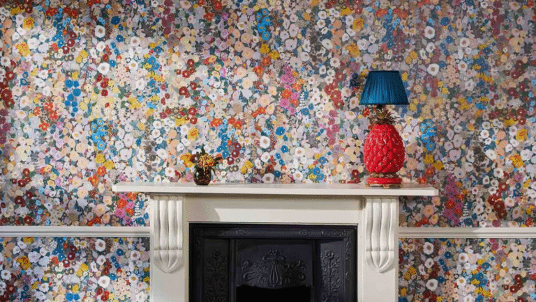 House of Hackney Hollyhocks Wallpaper | Seasonal Style for Every Room